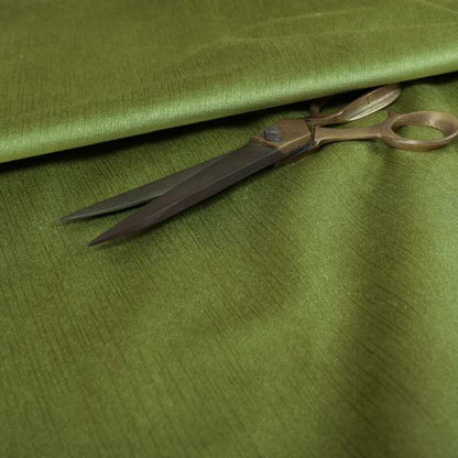 Florentine Soft Shine Textured Apple Green Colour Chenille Velvet Upholstery Fabric - Made To Measure Curtains