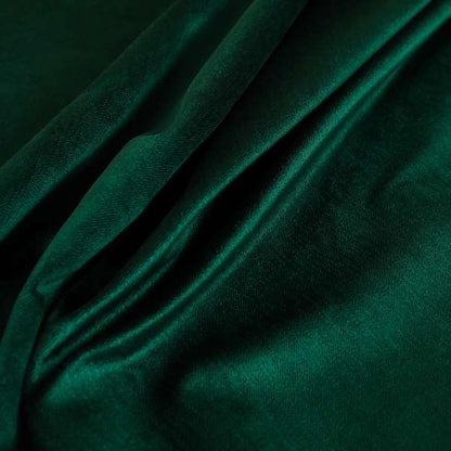 Florentine Soft Shine Textured Emerald Green Colour Chenille Velvet Upholstery Fabric - Made To Measure Curtains