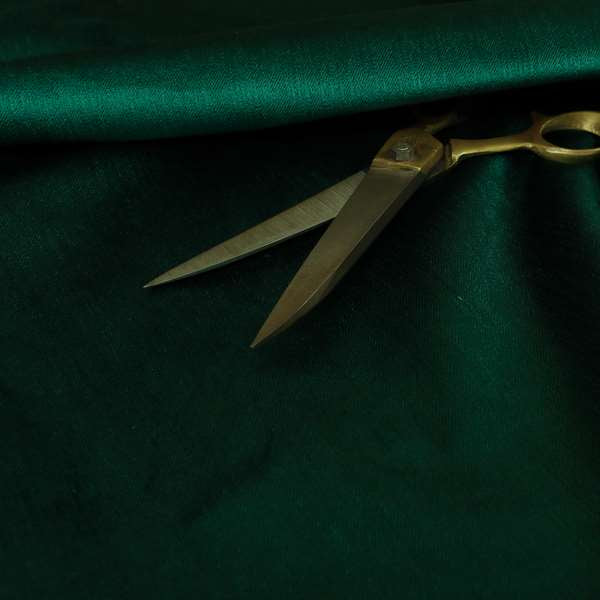 Florentine Soft Shine Textured Emerald Green Colour Chenille Velvet Upholstery Fabric - Made To Measure Curtains