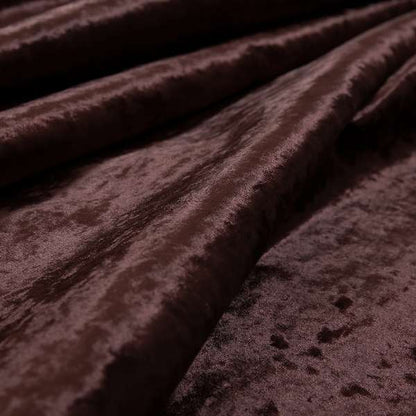 Geneva Crushed Velvet Upholstery Fabric In Mulberry Wine Red Colour - Roman Blinds