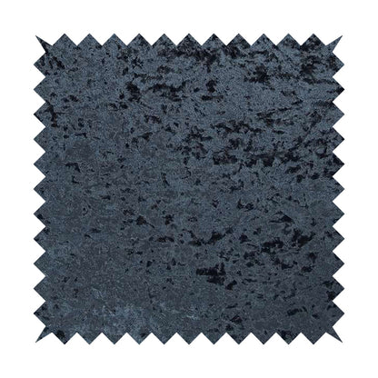 Geneva Crushed Velvet Upholstery Fabric In Navy Denim Blue Colour - Handmade Cushions