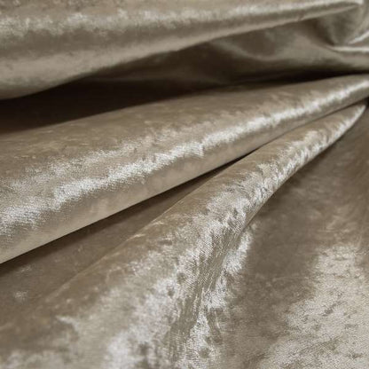 Geneva Crushed Velvet Upholstery Fabric In Cream Colour - Roman Blinds
