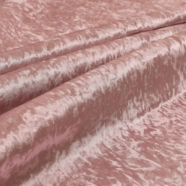 Geneva Crushed Velvet Upholstery Fabric In Pink Colour - Made To Measure Curtains