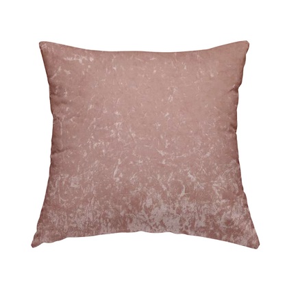 Geneva Crushed Velvet Upholstery Fabric In Pink Colour - Handmade Cushions
