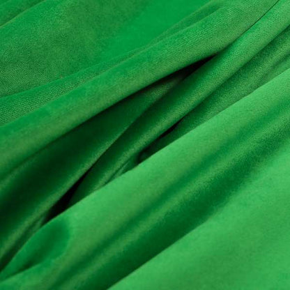 Giovanni Matt Plain Velvet Upholstery Fabric In Apple Green Colour - Made To Measure Curtains