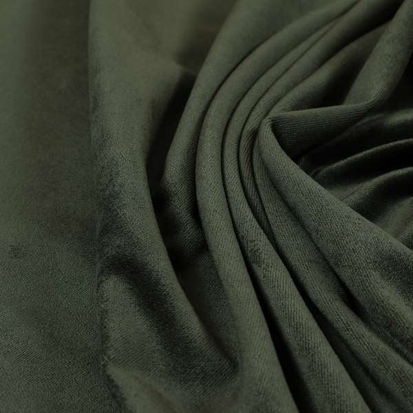 Giovanni Matt Plain Velvet Upholstery Fabric In Grey Colour - Handmade Cushions