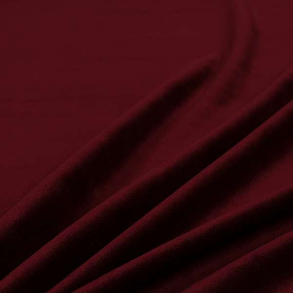 Giovanni Matt Plain Velvet Upholstery Fabric In Burgundy Colour - Roman Blinds