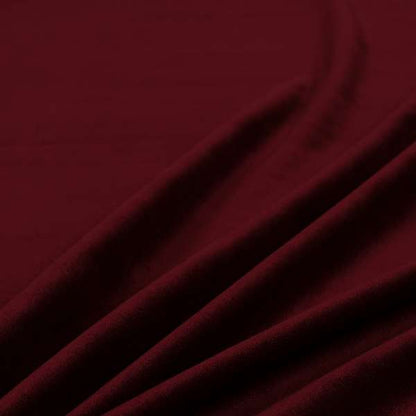 Giovanni Matt Plain Velvet Upholstery Fabric In Burgundy Colour - Handmade Cushions