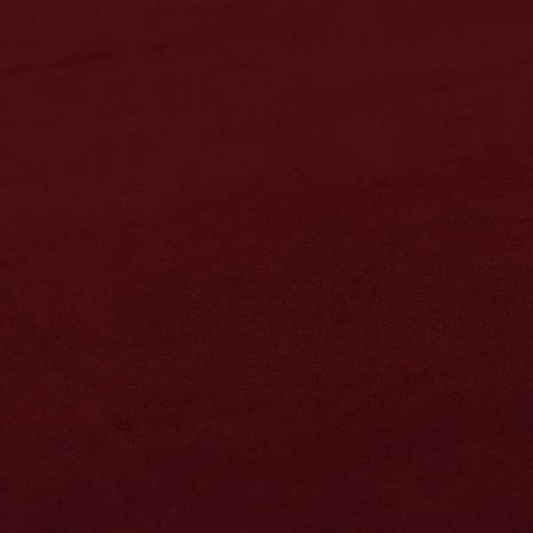 Giovanni Matt Plain Velvet Upholstery Fabric In Burgundy Colour - Made To Measure Curtains