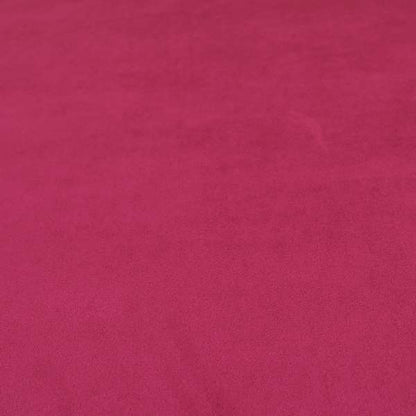 Giovanni Matt Plain Velvet Upholstery Fabric In Ruby Pink Colour - Made To Measure Curtains