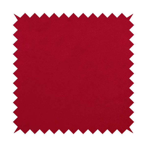 Giovanni Matt Plain Velvet Upholstery Fabric In Scarlet Red Colour - Made To Measure Curtains