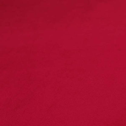 Giovanni Matt Plain Velvet Upholstery Fabric In Scarlet Red Colour - Made To Measure Curtains