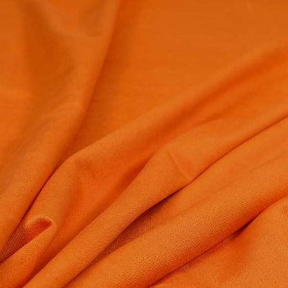 Giovanni Matt Plain Velvet Upholstery Fabric In Fire Orange Colour - Made To Measure Curtains