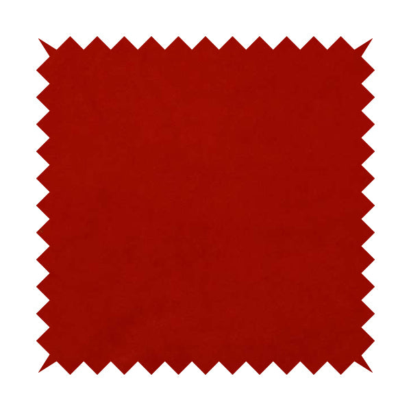 Giovanni Matt Plain Velvet Upholstery Fabric In Fire Red Colour - Made To Measure Curtains