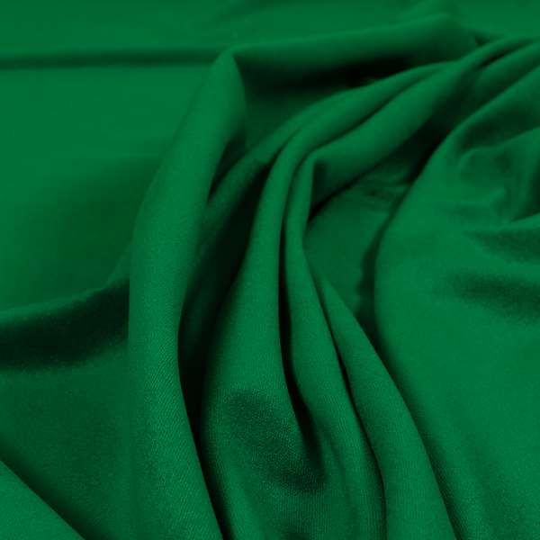 Giovanni Matt Plain Velvet Upholstery Fabric In Green Basil Colour - Made To Measure Curtains