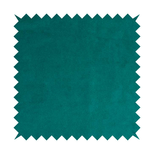 Giovanni Matt Plain Velvet Upholstery Fabric In Teal Blue Colour - Roman Blinds