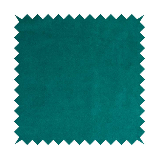 Giovanni Matt Plain Velvet Upholstery Fabric In Teal Blue Colour