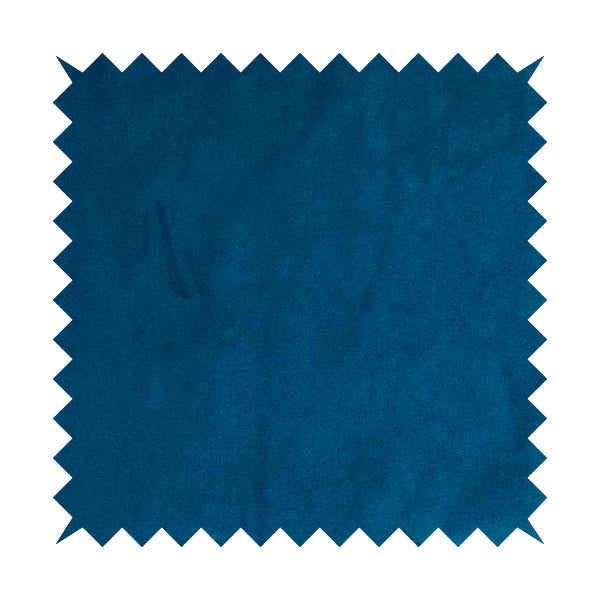 Giovanni Matt Plain Velvet Upholstery Fabric In Azure Blue Colour - Roman Blinds