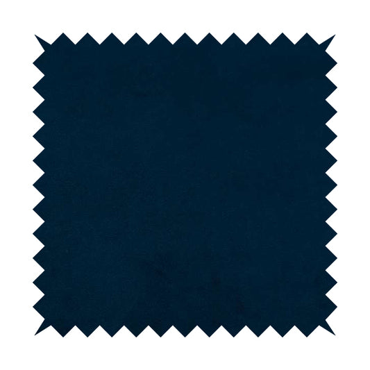 Giovanni Matt Plain Velvet Upholstery Fabric In Navy Blue Colour