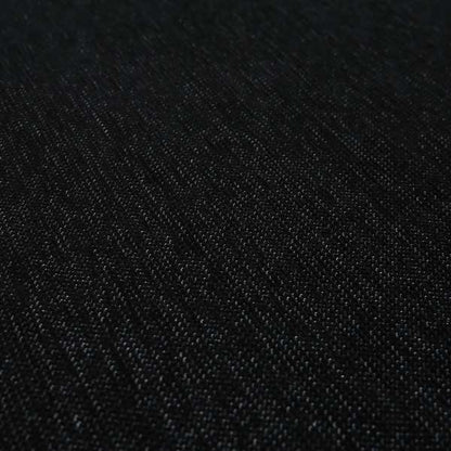 Gloria Soft Woven Textured Chenille Upholstery Fabric Black Colour - Handmade Cushions
