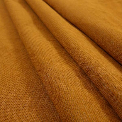 Gloria Soft Woven Textured Chenille Upholstery Fabric Orange Colour