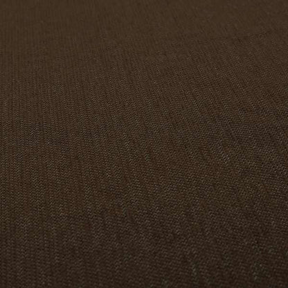 Gloria Soft Woven Textured Chenille Upholstery Fabric Brown Colour - Roman Blinds