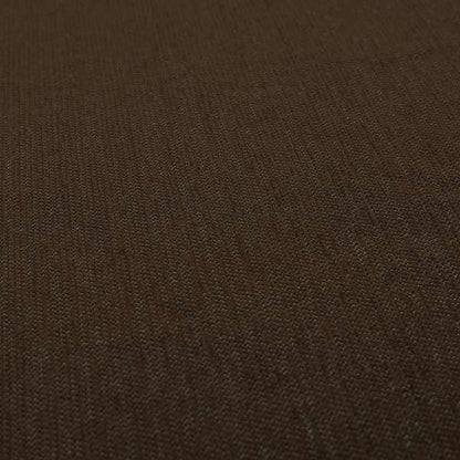 Gloria Soft Woven Textured Chenille Upholstery Fabric Brown Colour - Made To Measure Curtains