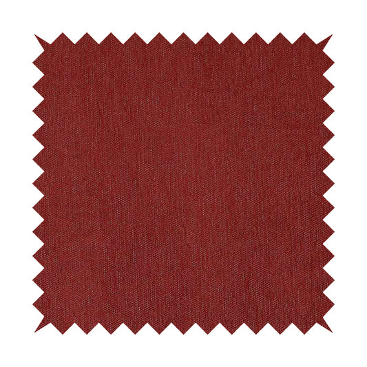 Gloria Soft Woven Textured Chenille Upholstery Fabric Red Colour