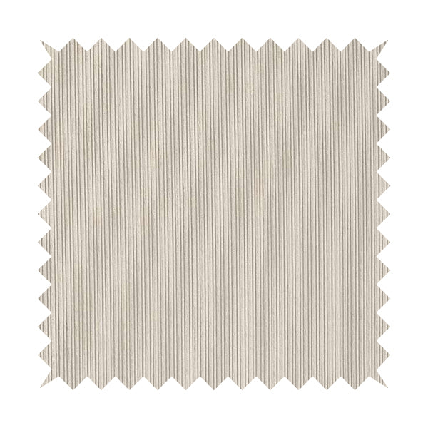 Goole Pencil Thin Striped Corduroy Upholstery Furnishing Fabric Silver Colour - Handmade Cushions