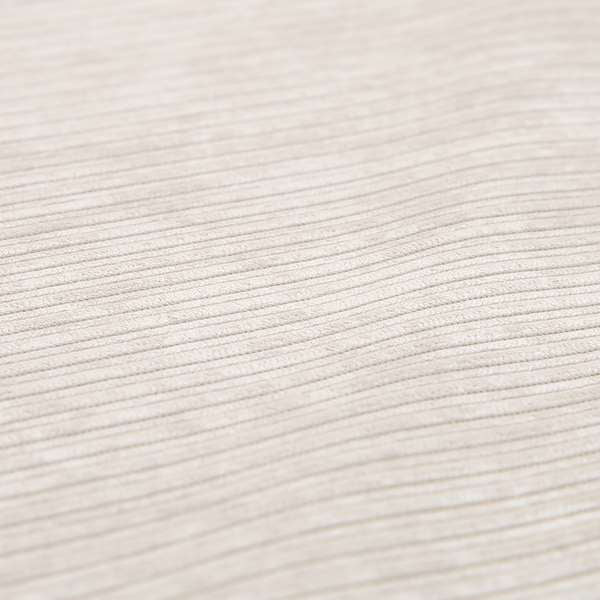 Goole Pencil Thin Striped Corduroy Upholstery Furnishing Fabric Silver Colour - Roman Blinds