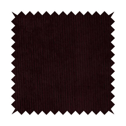 Goole Pencil Thin Striped Corduroy Upholstery Furnishing Fabric Aubergine Colour - Made To Measure Curtains