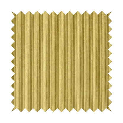 Goole Pencil Thin Striped Corduroy Upholstery Furnishing Fabric Yellow Colour - Roman Blinds