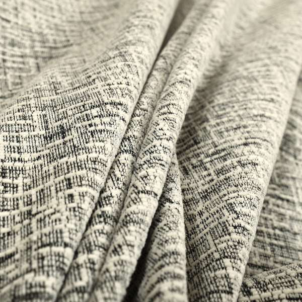 Grantham Soft Textured Woven Chenille Fabric In White Colour - Roman Blinds