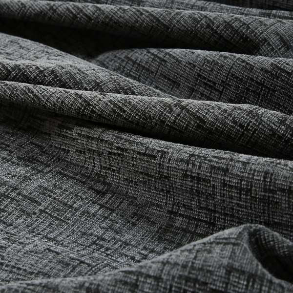Grantham Soft Textured Woven Chenille Fabric In Grey Colour
