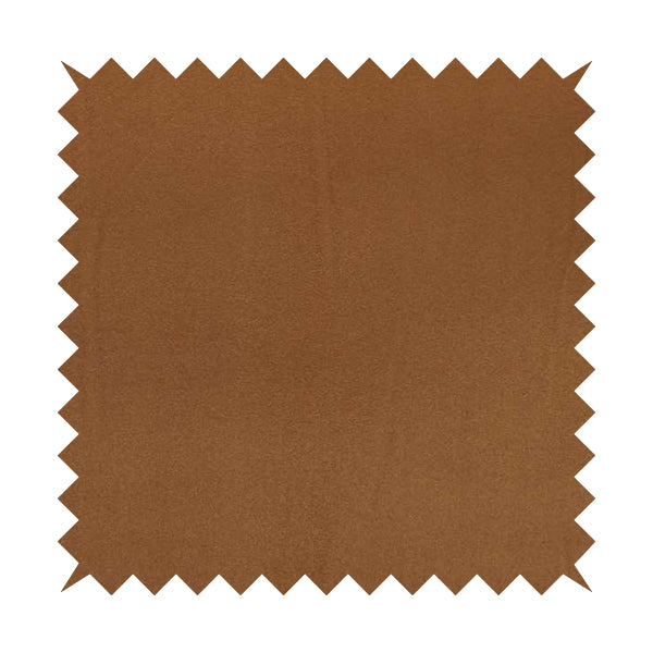 Grenada Soft Suede Fabric In Rust Golden Orange Colour For Interior Furnishing Upholstery