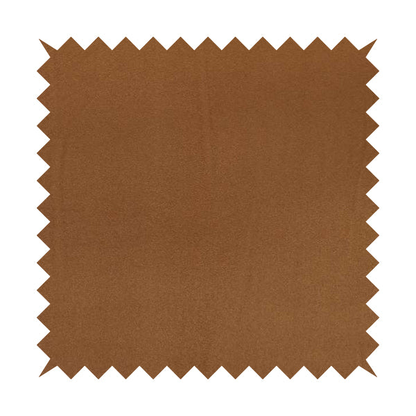 Grenada Soft Suede Fabric In Rust Golden Orange Colour For Interior Furnishing Upholstery - Made To Measure Curtains