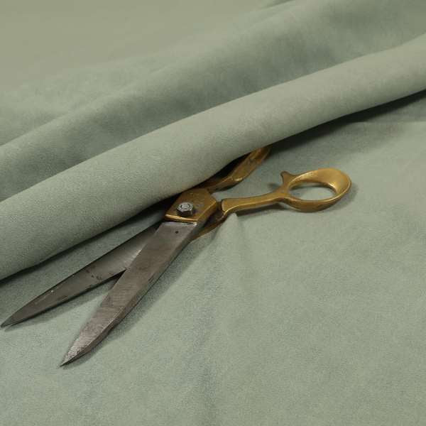 Grenada Soft Suede Fabric In Aqua Colour For Interior Furnishing Upholstery - Made To Measure Curtains