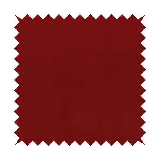 Grenada Soft Suede Fabric In Red Colour For Interior Furnishing Upholstery