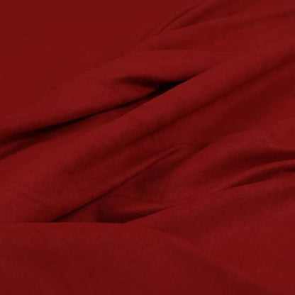 Grenada Soft Suede Fabric In Red Colour For Interior Furnishing Upholstery - Made To Measure Curtains