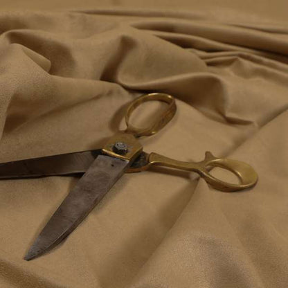 Grenada Soft Suede Fabric In Beige Colour For Interior Furnishing Upholstery - Made To Measure Curtains