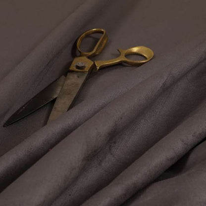 Grenada Soft Suede Fabric In Grey Colour For Interior Furnishing Upholstery - Made To Measure Curtains