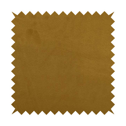 Grenada Soft Suede Fabric In Gold Colour For Interior Furnishing Upholstery - Roman Blinds
