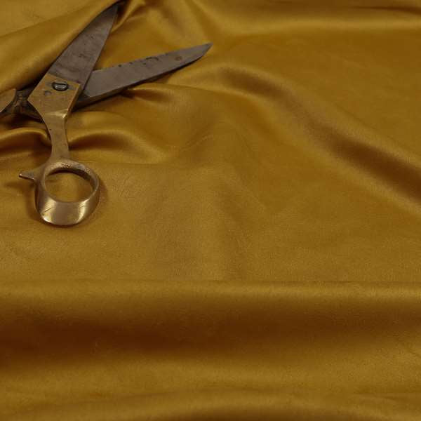 Grenada Soft Suede Fabric In Gold Colour For Interior Furnishing Upholstery - Roman Blinds