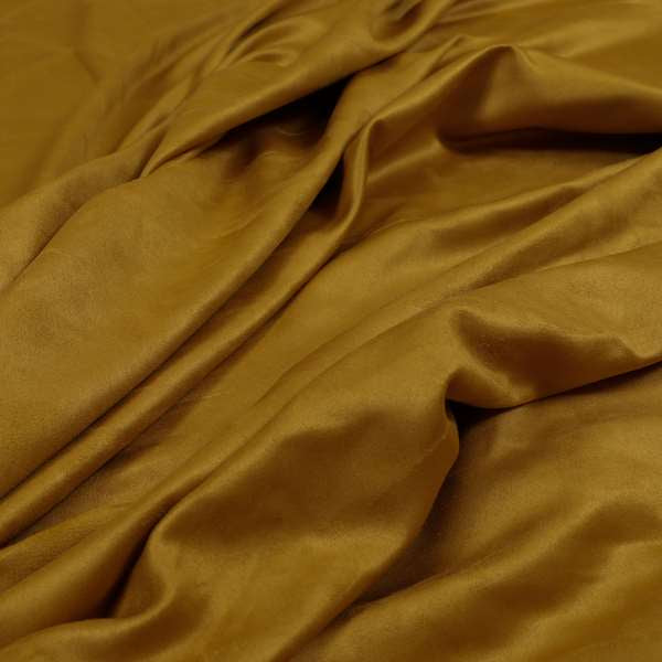 Grenada Soft Suede Fabric In Gold Colour For Interior Furnishing Upholstery - Made To Measure Curtains