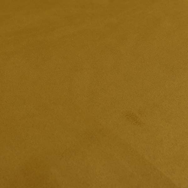 Grenada Soft Suede Fabric In Gold Colour For Interior Furnishing Upholstery - Roman Blinds