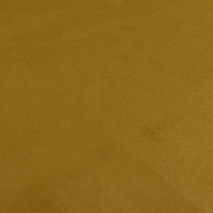 Grenada Soft Suede Fabric In Gold Colour For Interior Furnishing Upholstery