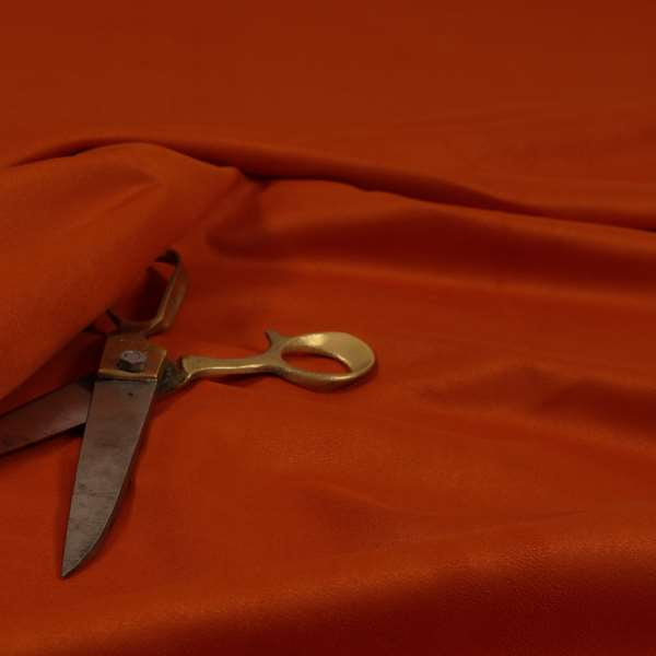 Grenada Soft Suede Fabric In Orange Colour For Interior Furnishing Upholstery - Made To Measure Curtains