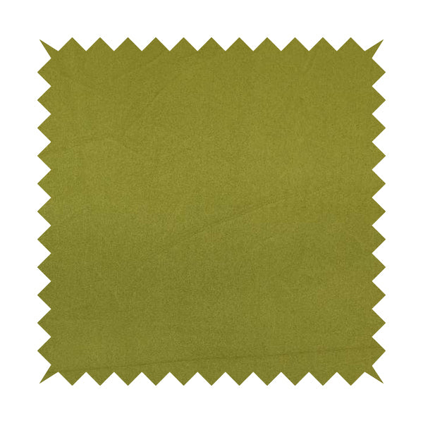 Grenada Soft Suede Fabric In Lime Green Colour For Interior Furnishing Upholstery