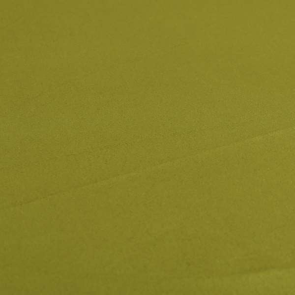 Grenada Soft Suede Fabric In Lime Green Colour For Interior Furnishing Upholstery - Roman Blinds