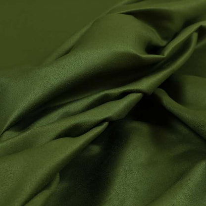 Grenada Soft Suede Fabric In Green Colour For Interior Furnishing Upholstery - Roman Blinds